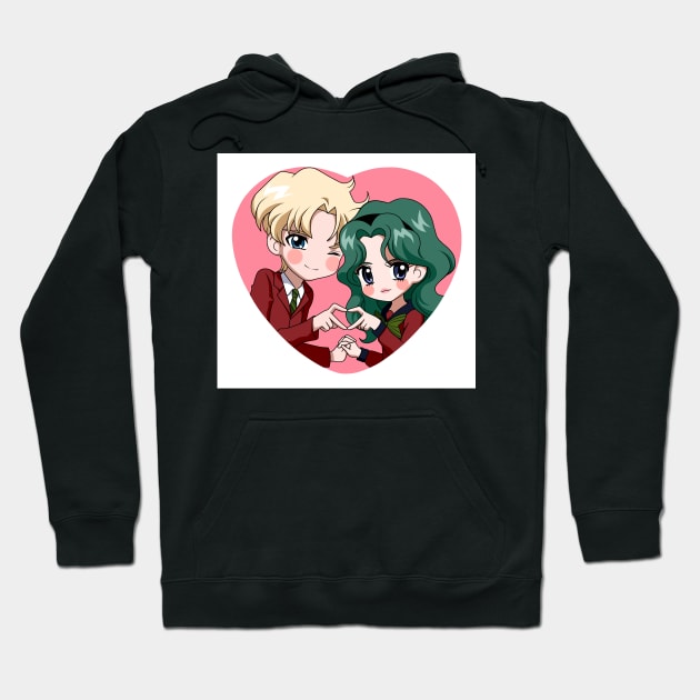 Haruka x Michiru Hoodie by MaJoShoujo